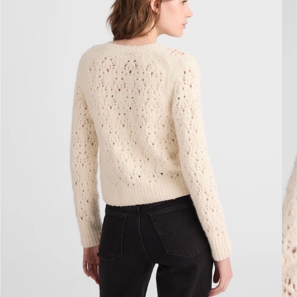 NWOT Madewell Cream Knit Sweater - Picture 4 of 9